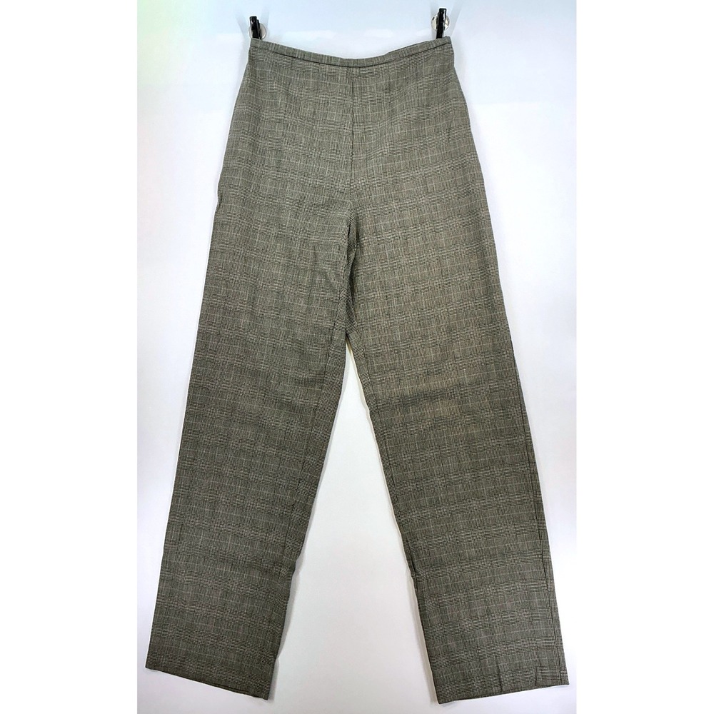The Limited Brown Plaid Straight Leg Trousers‎ Sz 6 Academia Office Corpcore